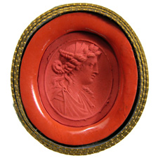 Cornelian. Demeter bust