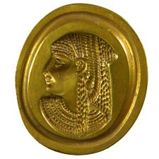 Green jasper. Isis head