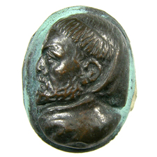 Cameo. Bust of man
