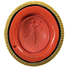 Garnet. Woman with torch