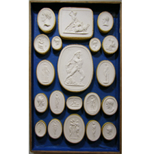 Cameo. Busts, Zeus, Hera.