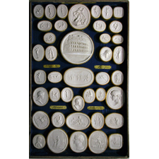 Cameo. Busts, Zeus, Hera.